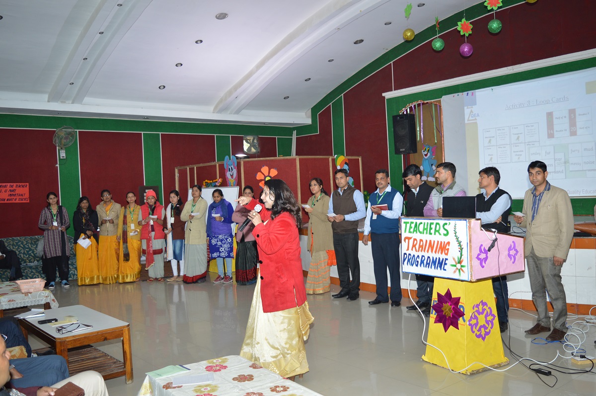 Training by Mrs. Rupam Sah on Teaching Strategies at Yaduwanshi Group of Schools for around 500 Teachers