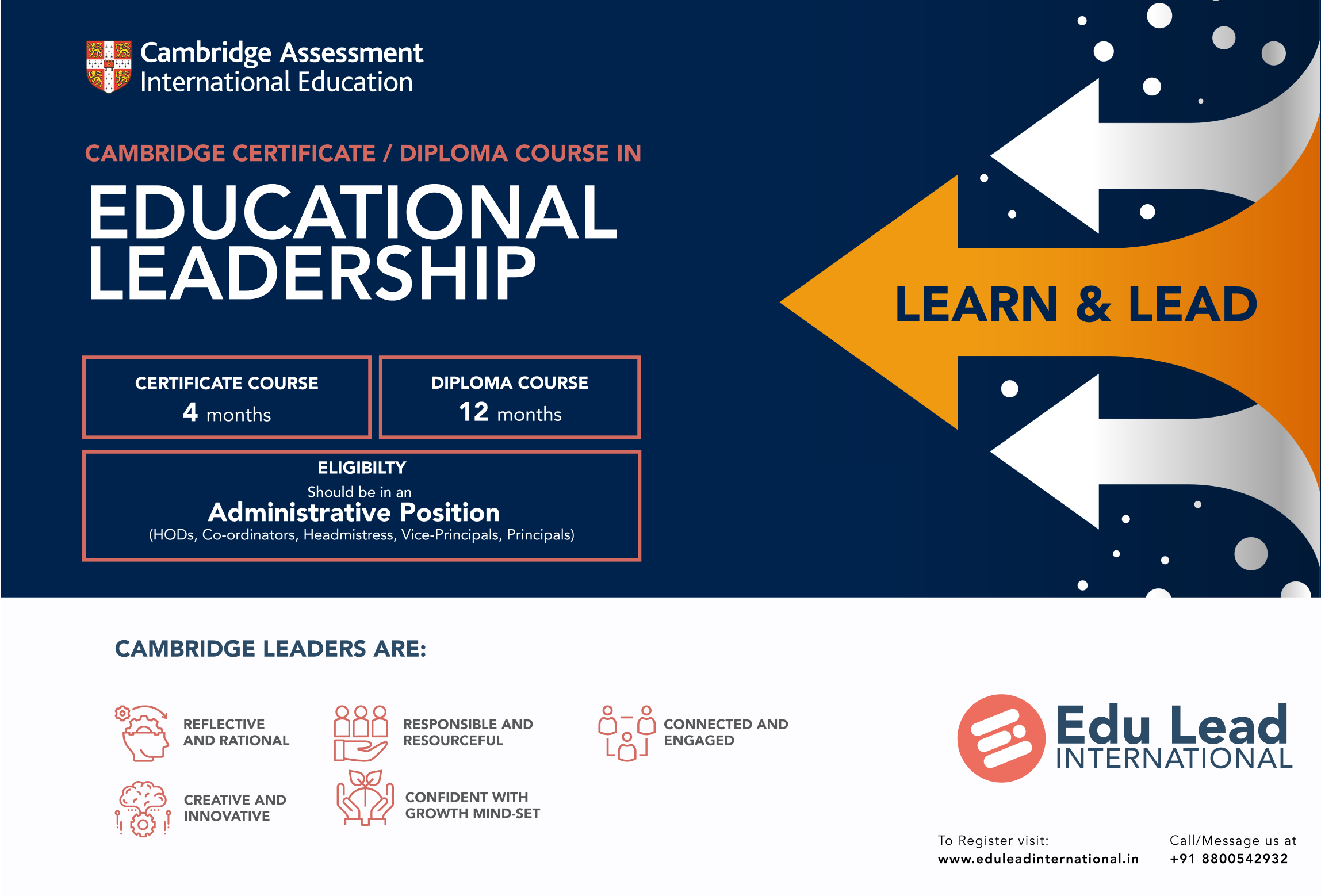 educational leadership course in canada